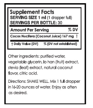 Coconut Water Infusion Drops